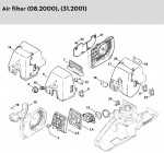 Stihl 034 Z FB Gasoline Chainsaw Spare Parts